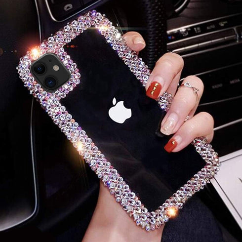BONITEC Jesiya for iPhone 11, 3D Glitter Sparkle Bling Case Luxury Shiny Crystal Rhinestone Diamond Bumper Clear Protective Cover Clear for Women...