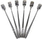 6 PCs Stainless Steel Mixing Spoon with Black Finish - Stirrer Spoon with Shovel-Shaped Head for Coffee, Ice Tea, Soft Drink, Cocktail, Length 6-1...