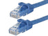 Monoprice Cat6 20ft Blue Patch Cable UTP 24AWG 550MHz Pure Bare Copper Snagless RJ45 Flexboot Series Ethernet Cable- Pack of 1...