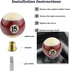 Resin Pool Ball Gear Shift Replacement Handle Number 15 Lever Stick Shifter Knob Car Grip Head for Most Manual Automatic Vehicles, Brown...
