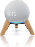 Real Wood Stand for ech0 Dots(4th Gen)(5th gen), Compatible with Smart Speaker to Decorate Table,Wooden Mount with Metal Frame, Anti-Slip Silicone...