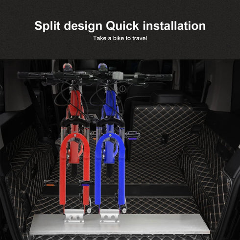 Versatile Alloy Quick Release Fork Mount Bicycle Block Car Rack Carrier Holders Road Bike Rack Front Fork Stand Holder for Car Truck Pickup Bed St...