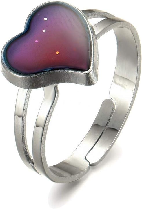 12pcsChristmas present Mixed Mood rings classic temperature change color mood ring lovers (Adjustable Size)...