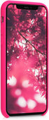 kwmobile Case Compatible with Apple iPhone Xs Case - TPU Silicone Phone Cover with Soft Finish - Neon Pink...