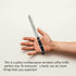 Serrated Utility Knife - MATTSTONE HILL 4.7" Kitchen Knife, German Stainless Steel Vegetable Knife, Paring Knife, Triple Rivet Handle...