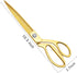 Premium Tailor Scissors,Heavy Duty Sewing Scissors Gold Titanium Coating Stainless Steel Fabric Scissors Leather Comfort Grip Shears Professional ...