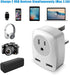 UK Travel Adapter, US to UK/Ireland/Hong Kong Plug Adapter with 2 USB and 1 Electrical Outlet, America to Europe Irish British England Scotland Tr...