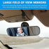 9.8'' Car Rear View Mirror with Suction Cup, Anti Glare Adjustable Auto Interior Rearview Mirror, HD Thickened Vehicle Inside Mirror Kit Universal...