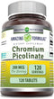 Amazing Formulas Chromium Picolinate Supplement | 200 Mcg Per Serving | Tablets | Non-GMO | Gluten Free | Made in USA (120 Count)...