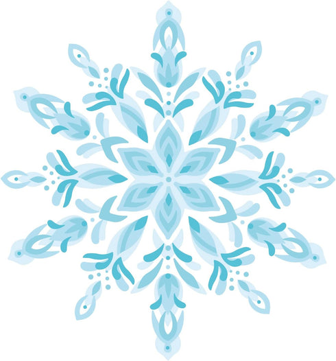 Sizzix Layered Reusable Crafts 4PK Snowflake | 664932 | Chapter 4 2022 Stencils, Mulitcolour...