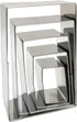 Rectangle Cookie Cutter Set-5 Pack Stainless Steel Rectangular Biscuit Molds Fondant Cake Cookie Cutter Set Pastry Mold-1" Depth...