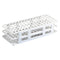 Globe Scientific 456403 Polypropylene Microcentrifuge Tube Rack, 12/13mm Tube, White, 90-Place...