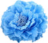 HC-01 Floral Fall Peony Flower Hair Clip Flamenco Dancer Pin up Flower Brooch (Blue)...