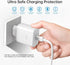 45W Europe Super Fast Charger European Travel Plug Adapter for Samsung Galaxy S24 S23 S22 S21 Ultra Plus iPhone MacBook iPad EU International Powe...
