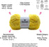 Plush Faux Fur Bulky Yarn, Super Soft Fluffy Fuzzy for Knitting Crocheting Crafting, 100 Gram (3.53 Ounces) 109 Yards (100 Meters) (Yellow) (3 Ske...