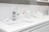 Essentra Home White Marble Toothbrush Holder | Small Toothbrush & Toothpaste Organizer | Blanc Collection...