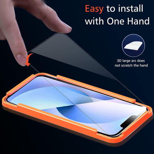 Ferilinso 3 Pack Screen Protector for iPhone 14 / iPhone 13 with 2 Pack Tempered Glass Camera Lens Protector Phone Case Friendly Ultra Accessories...
