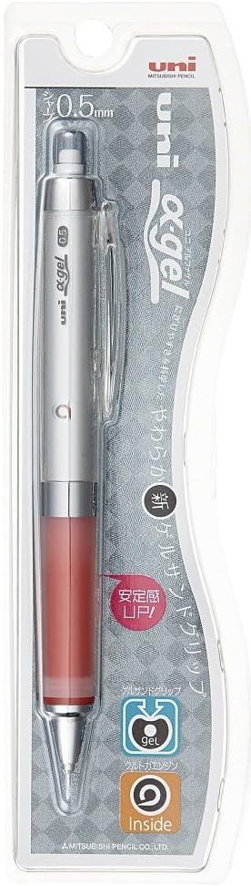 Uni Alpha-Gel Kuru Toga Mechanical Pencil, 0.5 mm, Red Body (M5858GG1P.15)...