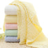 Aablexema Baby Muslin Bath Towels - Set of 2 Large Size 43X43 Inches Swaddle Blanket for Newborn Toddlers Boys Girls (White & Yellow)...