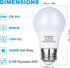 8 Pack A15 LED Bulbs 60W Equivalent, 3000K Soft White, 6.5W Dimmable LED Light Bulb, A15 LED Appliance Light Bulb 6.5W for Ceiling Fan, Home Light...