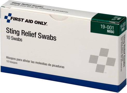 First Aid Only 19-001 Sting Relief Swabs, 10 Count...
