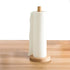 Wood Paper Towel Holder, Wooden Paper Towel Holder Countertop Standing Paper Towel Organizer Roll Dispenser for Kitchen Countertop & Dining Table...