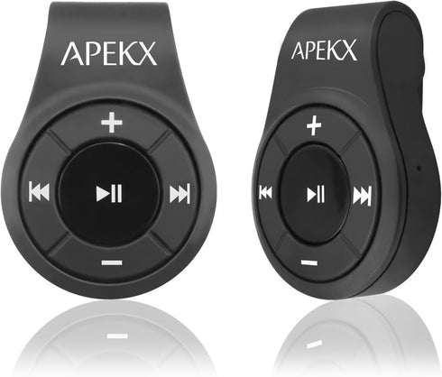 APEKX Clip Bluetooth Audio Adapter for Headphones, Headset, Speaker, Wireless Receiver with MIC for Hands-Released Call and Music...