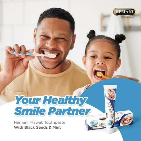 Hemani Meswak Toothpaste 100g I Flouride Free Toothpaste I Natural Toothpaste I Oral and Gym Hygine I AKA as Miswak I Sewak I Peelu I...