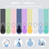 Waterproof AirTag Holder 2 Pack, Soft Silicone Airtag Keychain Waterproof Compatible with Apple Air Tag, Anti-Scratch Protective AirTag Case Holde...