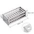uxcell 304 Stainless Steel Test Tube Holder Lab Stand Rack 40 Hole 3 Layer for 10-13mm Tubes...