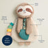 Itzy Ritzy - Itzy Lovey Including Teether - Baby Lovey with Teether, Textured Ribbons & Dangle Arms - Features Crinkle Sound, Sherpa Fabric and Mi...