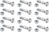 (12 Packs) 710-0890 Shear Pins with Nuts for MTD Cub Cadet Troy-Bilt and More Snow Blower - 12 Pcs 710-0890A and 910-0890A Snow Throwers fits Part...