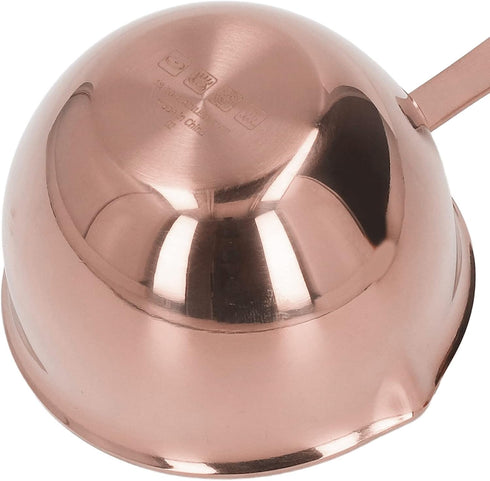 Stainless Steel Butter Warmer, 6.7oz / 200ml Butter Melting Pot Saucepan with Pour Spouts Cooking Pot Mini Milk Pot for Boiling Milk, Sauce, Gravi...