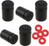 WINKA 5Pcs Car Tire Valve Stem Caps Bullet Aluminium Alloy Dustproof Tire Valve Stem Covers Universal for Cars with O Rubber Ring Wheel Valve Caps...