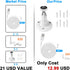Wall Mount for Wyze Cam Pan V3 with 26FT Charging Cable, Wyze Mounting Kit Including 90 Degree Extension Charging Cable, 360 Degree Adjustable Ind...