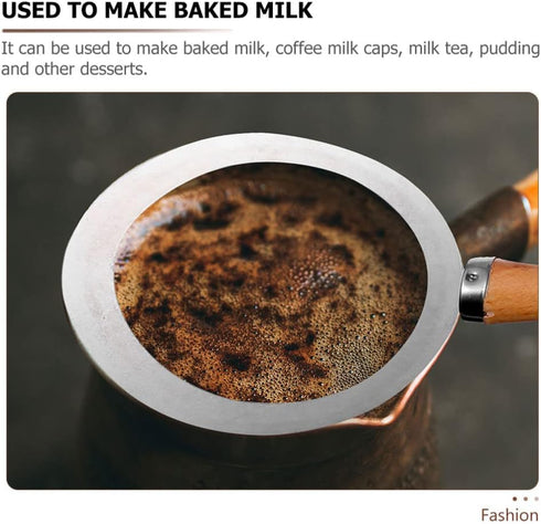 Cabilock 2Pcs Milk Cup Rim Stainless Steel Baking Cup Ring Milk Cup Rim Cover Milk Tea Coffee Cup Rim Gasket Tool...