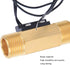 YWBL-WH Water Flow Hall Effect Sensor Switch with 1/2-inch Interface Electromagnetic Flowmeter Brass Industrial Accessory, Valve...