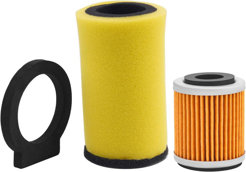 XuLong 1YW-14451-00-00 Air Filter 142 Oil filter NU-3232ST Compatible with Yamaha YFM350FW Big Bear 350 YFM 350FW YFM350 FW 1987-1989/Moto-4 350 Y...