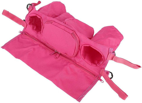 Baby Stroller Organizer, Stroller Cup Holder, Durable Hook & Loop Design for Umbrella Stroller Cart(Pink)...