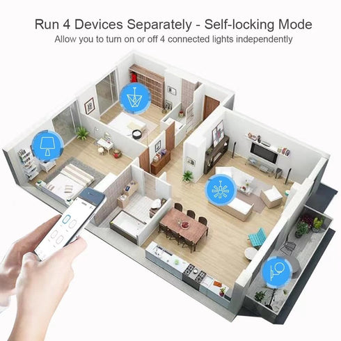 Tuya Smart Life WiFi Momentary Inching Relay Self-Locking Switch Module,DC 7-32V/USB 5V WiFi RF Bluetooth Relay,DIY Smart Home,Compatible with Ale...