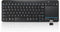 Multi-Device Wireless Bluetooth Keyboard with Touchpad-Wireless TV Keyboard with Multi-Touch Big Size Trackpad,Support 3 Devices for TV,Windows, A...