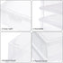 BTSKY Clear Plastic Storage Box with Flap Lid, Multipurpose Craft Organizers and Storage Box Art Supply Storage Organizer Plastic Sewing Box for B...