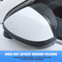 2PCS Smoke Visor Guards for Car Side Mirrors - Waterproof Carbon Fiber Auto Rain Eyebrows for Cars, Trucks and SUVs - Universal Fit (Black)...