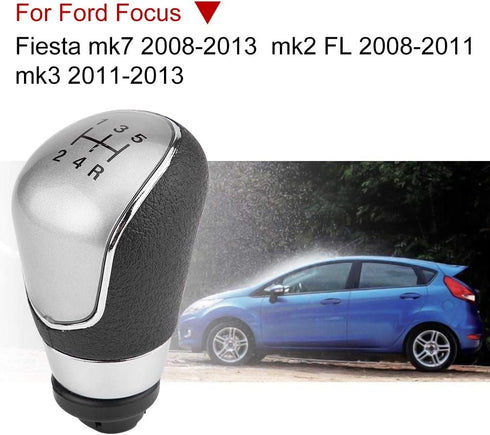 5 Gear Knob for Focus, Car 5 Speed Gear Shift Lever Knob Head for Focus Fiesta mk7 2008-2013...
