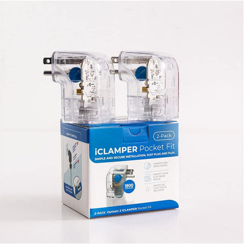 Clamper Single Surge Protector Outlet 1800 Joules, 1875W, for TV, PC, Xbox, PS5, Refrigerators and Other Appliances (Compact Wall Surge Protector)...