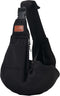 Small Pet Carrier Pouch Sling for Daily with Adjustable Strap Pocket Safety Buckle for Puppy Dog Papoose and Cat Kitten Black...