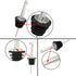 Axe Sickle 2 Pcs Oil Spout Liquor Bottle Pourer Spouts Stainless Steel Speed Pour Spouts Olive Oil Dispenser Spout for About 3/4" Bottle Mouth, wi...