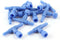 AKOAK 10 Pack Blue Plastic Fish Tank Air Pump Control Valves Aquarium Hose Connector 2 Way Adjustment Control Valves Aquatic Accessories Supplies...