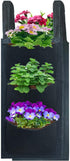 Vertical Railing Planter, 6 Pocket Hanging Fabric Planter Bag Outdoor Fence Plant Pots, Wall Hanging Planting Grow Bags Flower Pouch for Garden Fe...