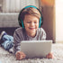 POWMEE Kids Headphones Over-Ear Headphones for Kids/Teens/School with 94dB Volume Limited Adjustable Stereo 3.5MM Jack Wire Cord for Fire Tablets/...
